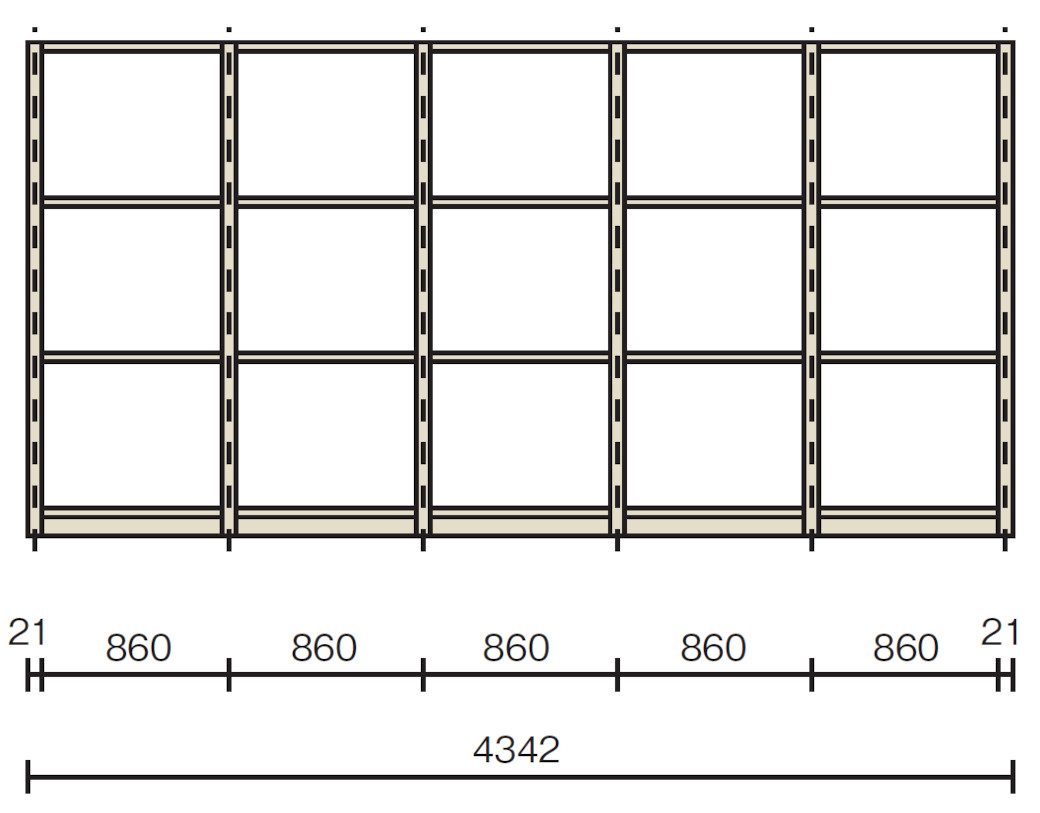 PLUS WEB CATALOG | 物品棚・移動棚・作業用品 | 中軽量棚MS型 | 15-811