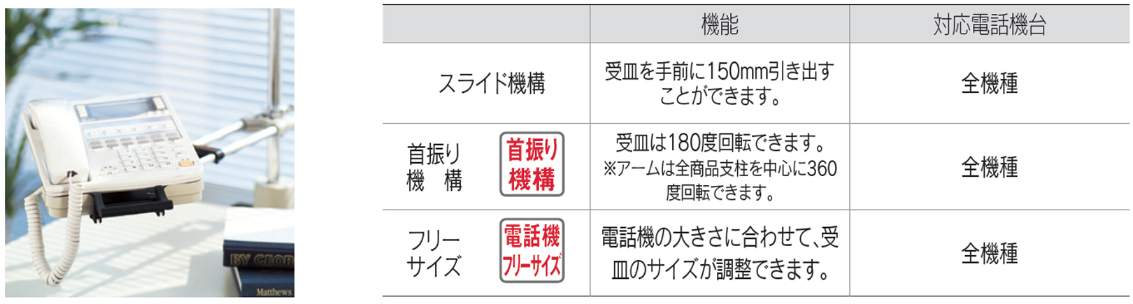 PLUS WEB CATALOG | 机上用品 | 電話機台 | 13-023