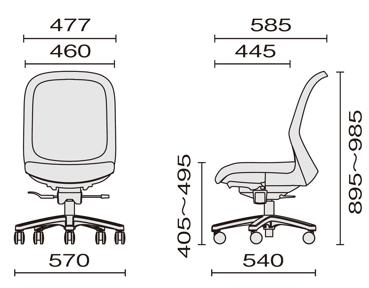 PLUS WEB CATALOG | オフィスチェア | フィータ | 657-681