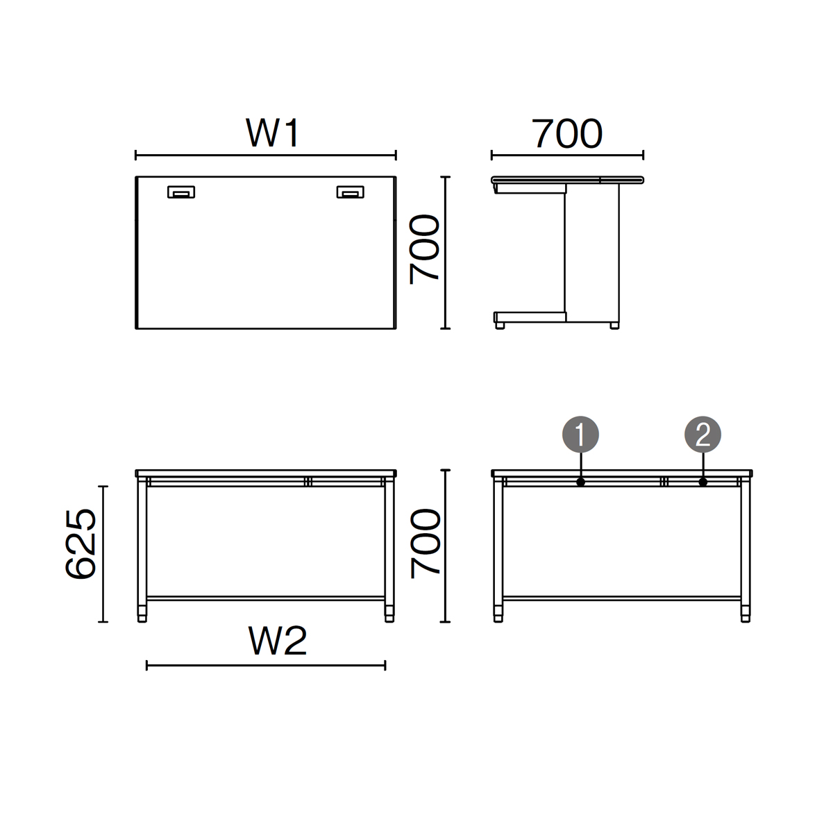 PLUS WEB CATALOG | スタンダードデスク | リード | 678-604