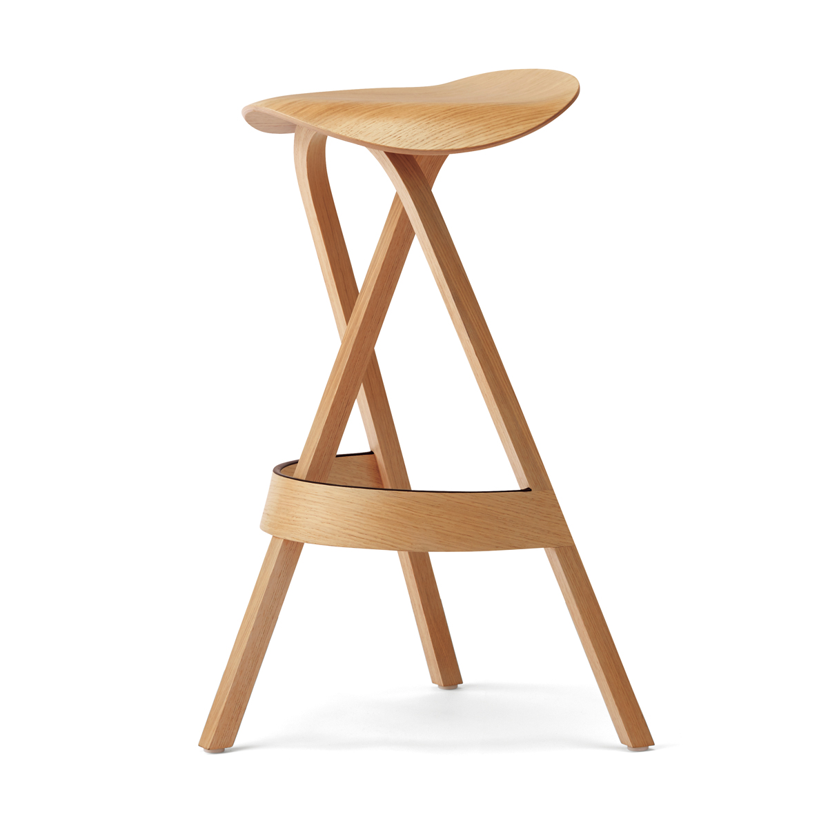 展示品 THONET/トーネット 404H スツール ハイチェア オーク材b 椅子・チェア