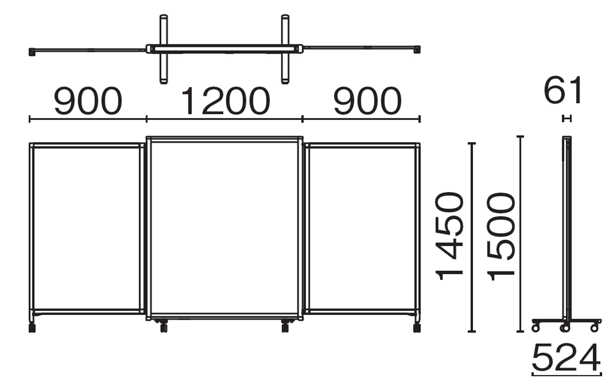 PLUS WEB CATALOG | 衝立・簡易間仕切り | TSスクリーン | 25-223