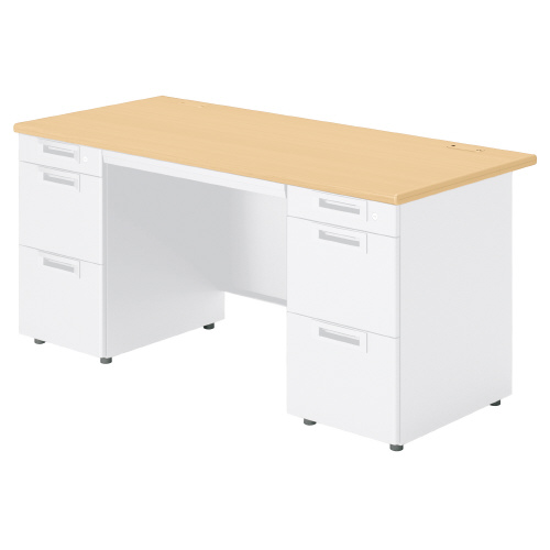 プラス　167両袖机　12-0287 プラス PLUS US-2 ユーエスツー 両袖デスク A-3段袖×A-3段袖 US-NS147A