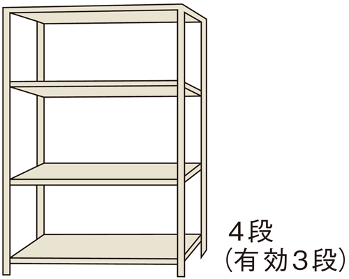 PLUS WEB CATALOG | 物品棚・移動棚・作業用品 | 中軽量棚MS型 | 15-812