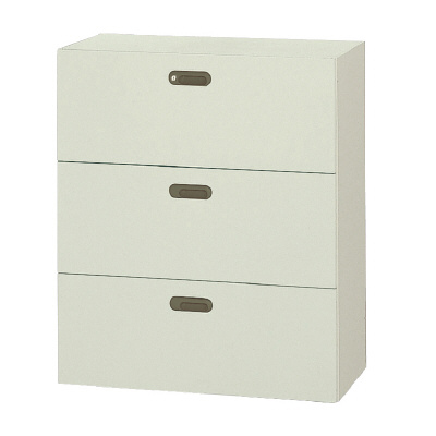 キャビネット ラテラル書庫 中古 プラス リンクス LX-5 3段 ラテラル書庫 L5-105H-3 エルグレー L5-105H-3 635-349【送料無料】 | プラス LX-5通販 - Kagg.jp