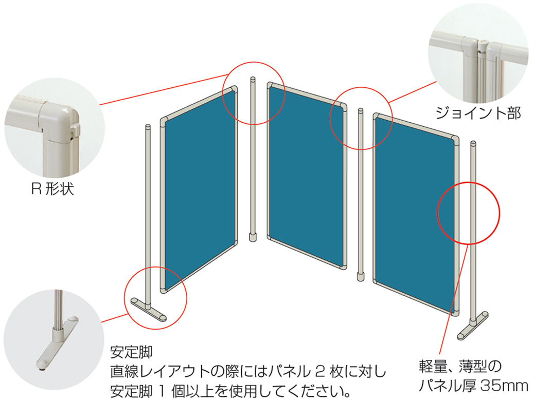 PLUS WEB CATALOG | 衝立・簡易間仕切り | 衝立LVパネル | 672-067