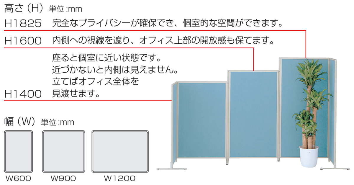 PLUS WEB CATALOG | 衝立・簡易間仕切り | 衝立LVパネル | 672-022