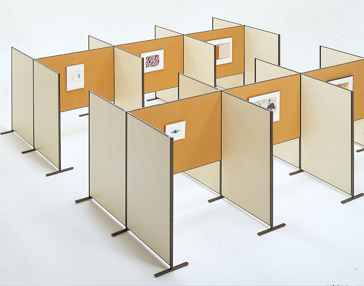 金属製装飾的3パネル間仕切り ファンクションパネル 3連セット 幅2700 奥行16 高さ1700 TS-TFC17093