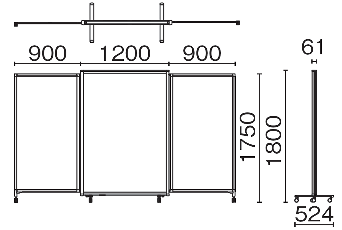 PLUS WEB CATALOG | 衝立・簡易間仕切り | TSスクリーン | 25-217