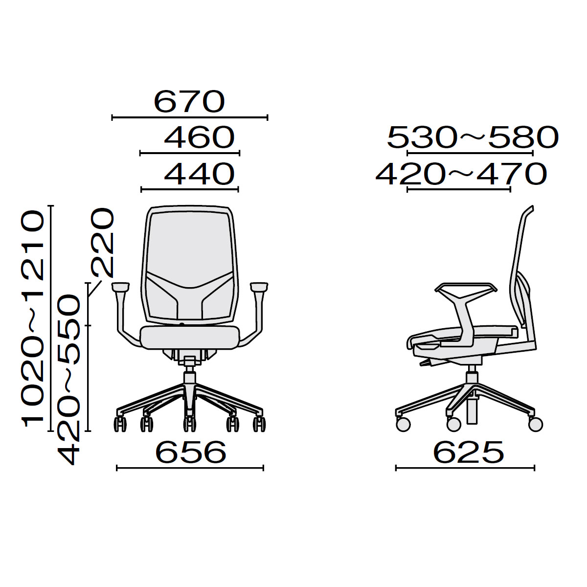 PLUS WEB CATALOG | オフィスチェア | ジロフレックス 68 | 657-652