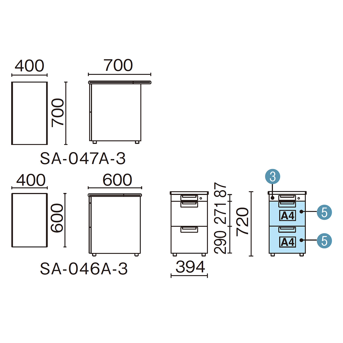 PLUS WEB CATALOG | スタンダードデスク | SA | 798-934