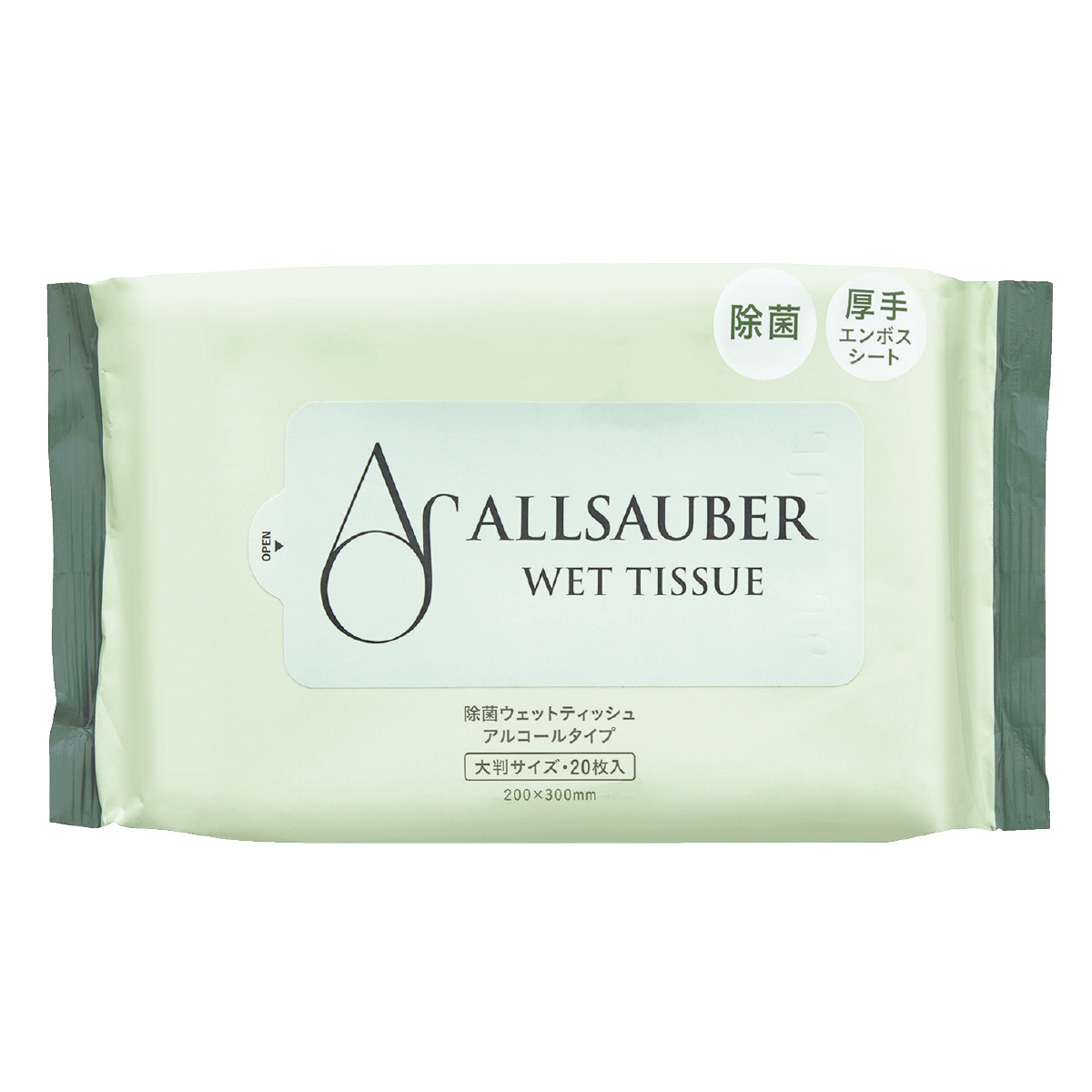 アルザウバー 除菌ウェットティッシュ 大判サイズ アルコールタイプ 無香料のPLUS公式商品画像