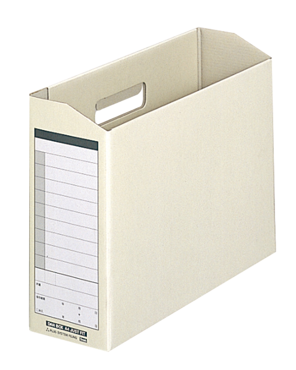 ダンボックス 〈再生紙段ボール製〉 A4ジャストフィットタイプ A4-E 背幅100mmのPLUS公式商品画像