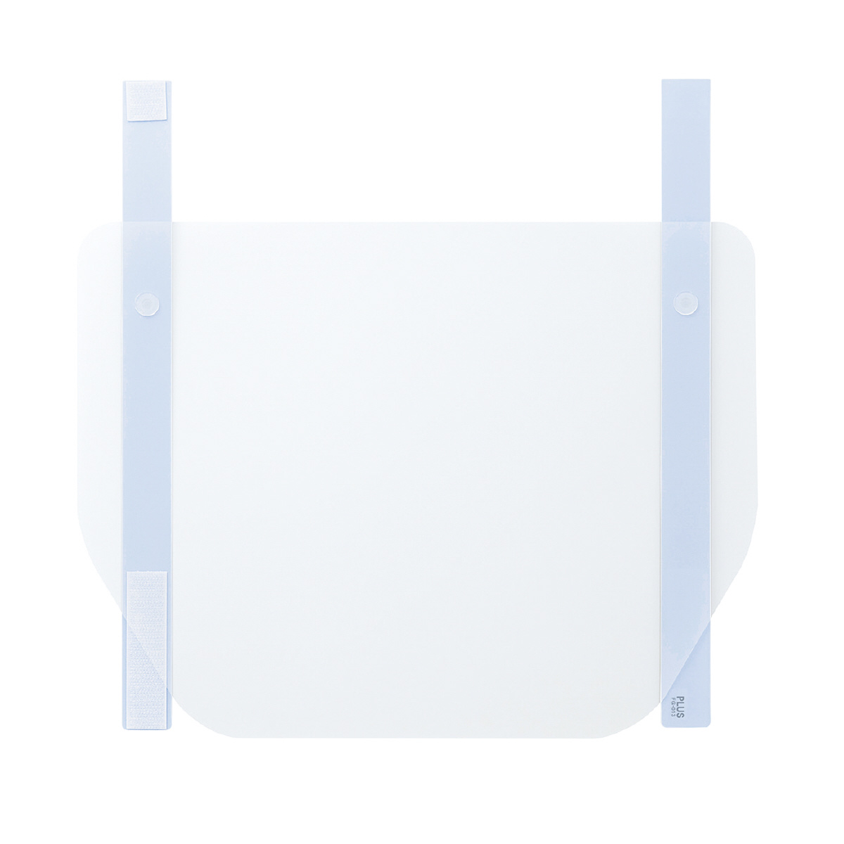 かんたん装着 フェイスシールド ふつうサイズ 2枚入のPLUS公式商品画像